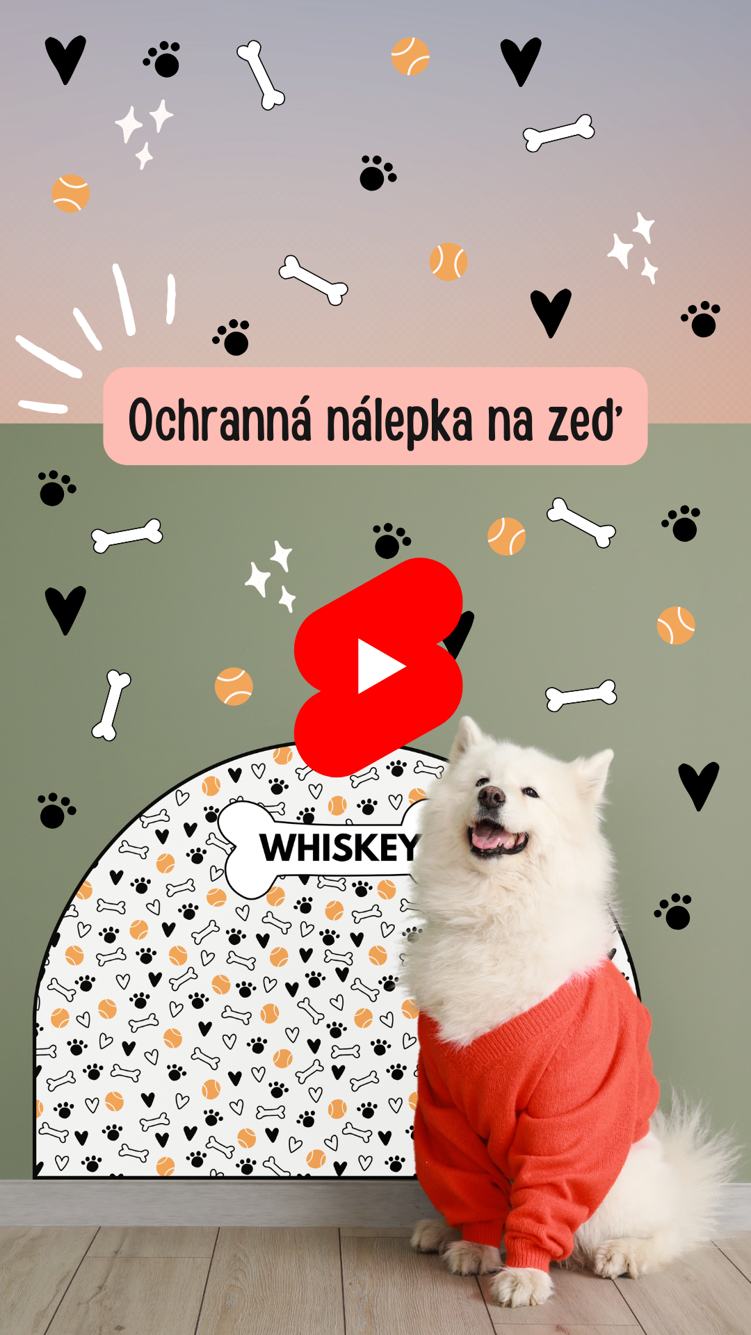 Ochranné nálepky - youtube shorts CZ